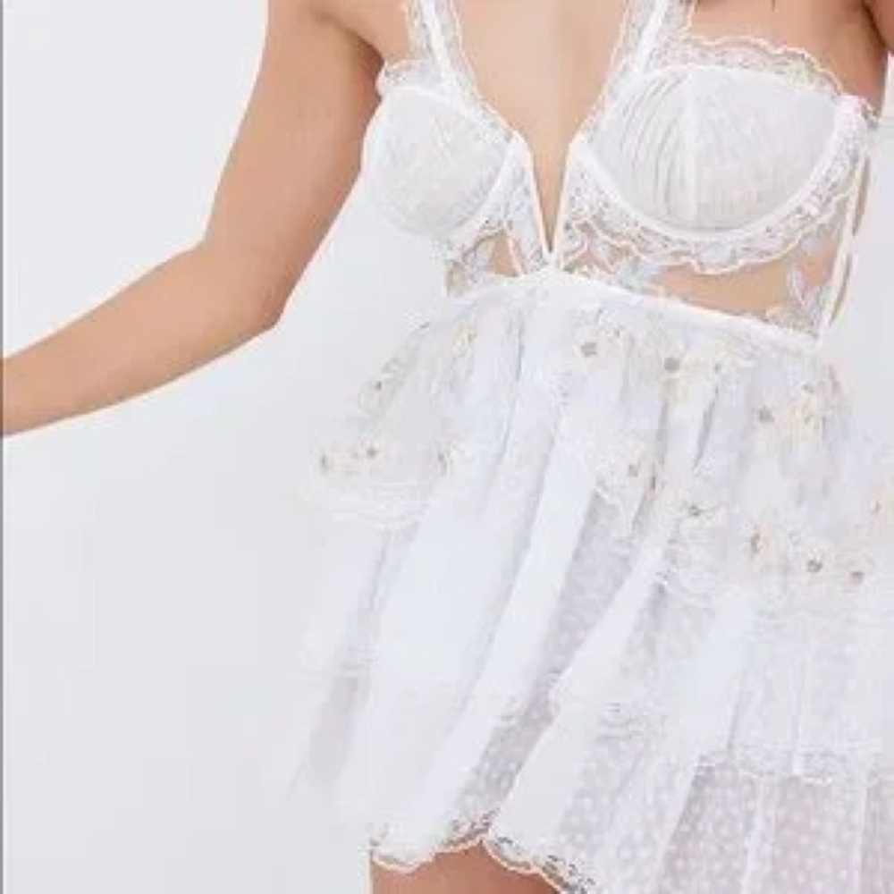 For Love and Lemons Snow Flower babydoll